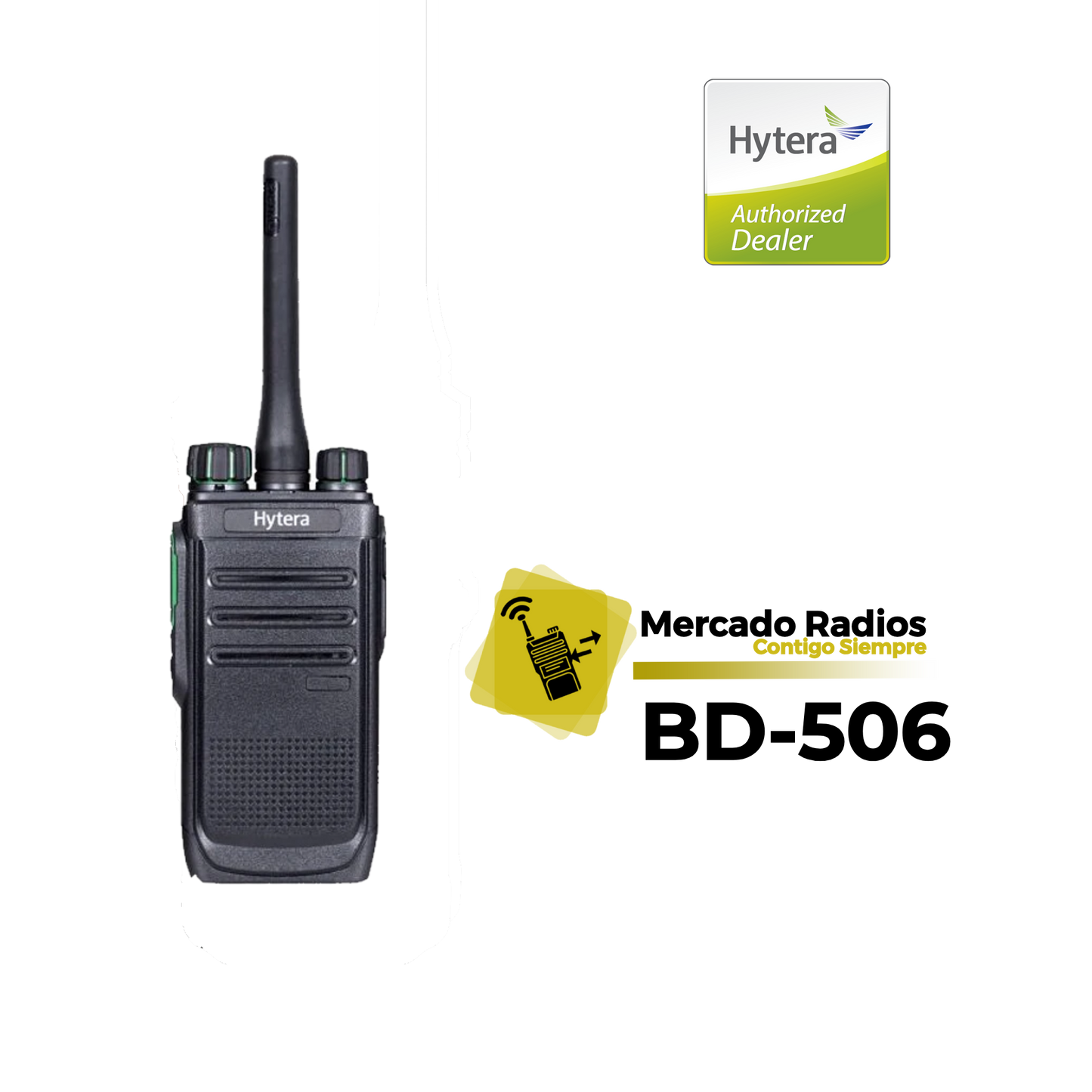 HYTERA BD506 - Radio Portátil Digital/Analógico DMR de Alto Rendimiento