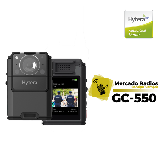 Cámara Corporal CG550 de Hytera - Alta Definición, Visión Nocturna y Almacenamiento Seguro